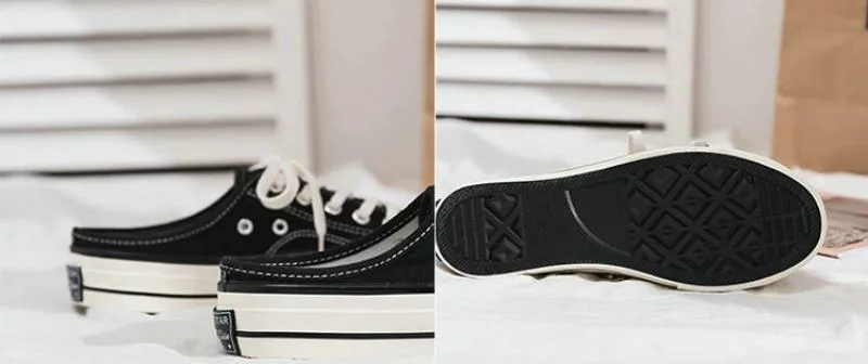 Women's Spring Casual Lace-Up Flat Sneakers