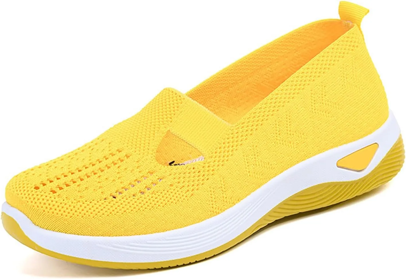 Women's Woven Orthopedic Breathable Soft Shoes Running Shoes for Women Wide Feet White Casual Shoes White Platform Sneakers Waterproof Tennis Shoe Trainers Shoe